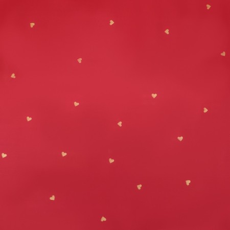 Flower film, 57cm x10 m, "hearts", wine, 65 microns-3