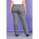 Female trousers, size 52, gray color