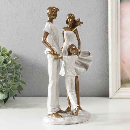 Souvenir Polystone "Dad, mom and son - round dance" 15.5x10.5x26 cm-1