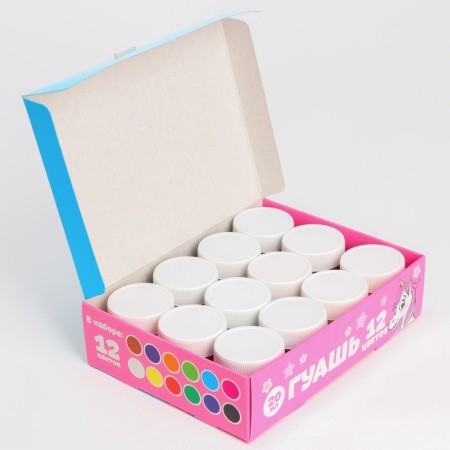 Guag, 12 colors x 20 ml, "unicorn", Minnie Mouse-4