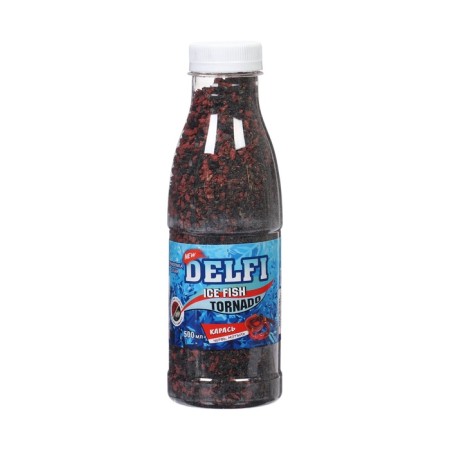 Bait winter delfi ic fish tornado, crucian carp, worm/moth, black, 500 ml