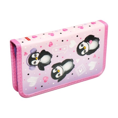 Penal 1 section 105 x 190 mm, Hatber "Penguin Mi-Mi", laminated cardboard, pink (volumetric 3D risun) NPN_43014-2
