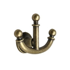 Hook furniture tundra TKT006, three -rod, bronze