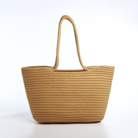 Bag-touut without fastening, beige color