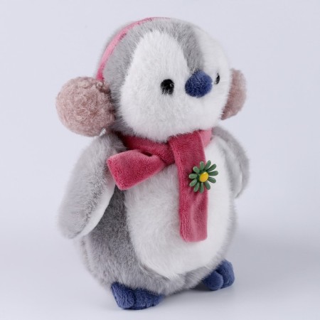New Year's soft toy "Penguin", the color is light gray, for the New Year-2