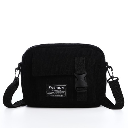 Youth bag with lightning, 1 outer pocket, black color-3