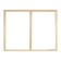 Piece for canvas Calligrata, 1.8 x 90 x 90 cm, frame width 36 mm, pine