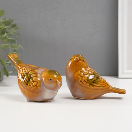 Souvenir Ceramics "Vorozheshki with green plumage" MIX 8x12x6 cm