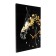 Carty clock wall-mounted interior "black gold", silent, 50 x 70 cm