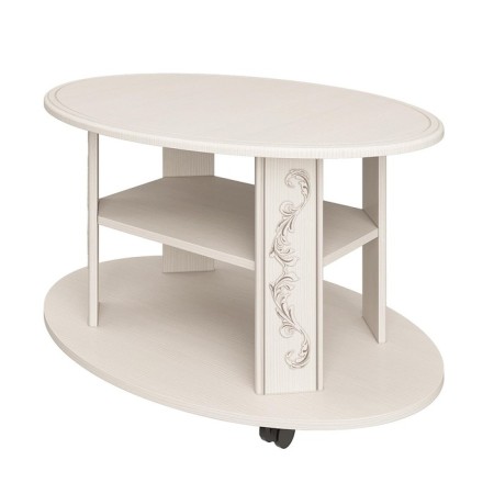 Journal table "Carolina", 900 × 600 × 525 mm, patina, color Woodline Cream