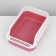 Toilet with side, 40x29x15 cm, burgundy