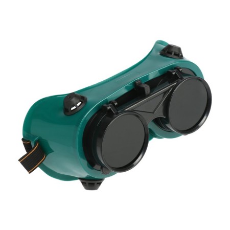 Protective tundra glasses, round, with darkened glasses