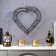 LED figure "Heart" 40.5 × 39.5 cm, metal, batteries AAX2 (not in the kit), glow warm white