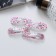 Invisible hair "Gloria", set 4 pcs., Love, 5 cm