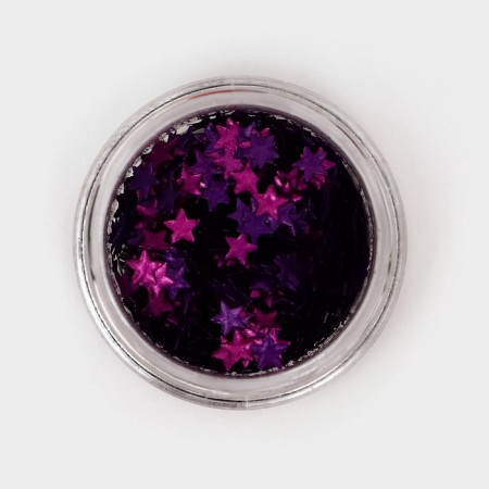 Glitter Figure Stars Violet 0.5 g-2