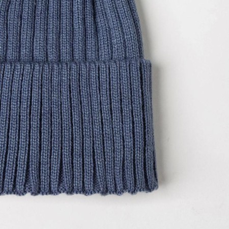 Hat for a boy, the color of the indigo/light gray, size 48-52 cm-3