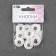 The buttons are sewing, decorative, d = 23 mm, 5 pcs, white color