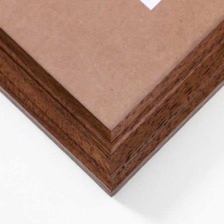 Photo frame wood 35x45 cm, No. 1, 17 mm, mocha (plastic screen)-2