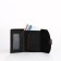 Women's wallet on the button, black color