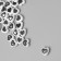 Beads for creativity plastic "Drawn Heart" white-black set 30 pcs 0.8x0.4 cm