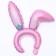 Foil ball "Bunnecks", pink