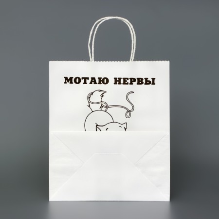 The package is white, with a joke, "Mota nerves", 24 x 14 x 28 cm-1