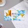 Money envelope "Congratulations!" Blue flower, 16x8 cm