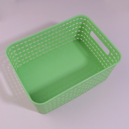 Organizer for storage, with handles, 1 section, 24.5 × 18.5 × 10.5 cm, color mix-4