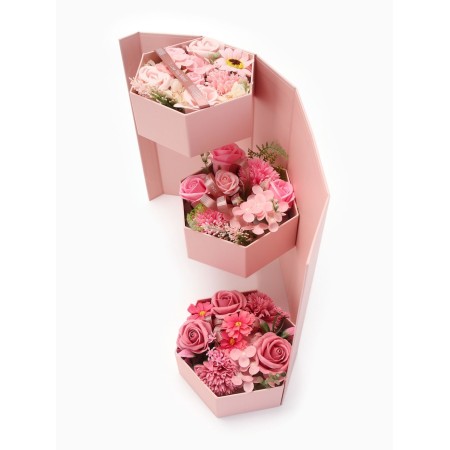 Three -level soapy composition pink-3