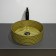 Comforty GL05 pad, round, glass, gold color