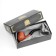 Knukeing pipe for tobacco "Commander premium", classic, red tree, length 13 cm, d-1.8