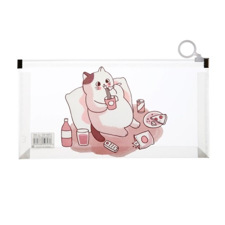 Lightning folder-convert format A6, 180MKR, with a drawing "Cat", mix-1
