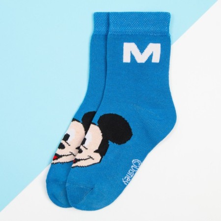 Socks for the boy "Mickey Mouse", Disney, 16-18 cm, blue color-1