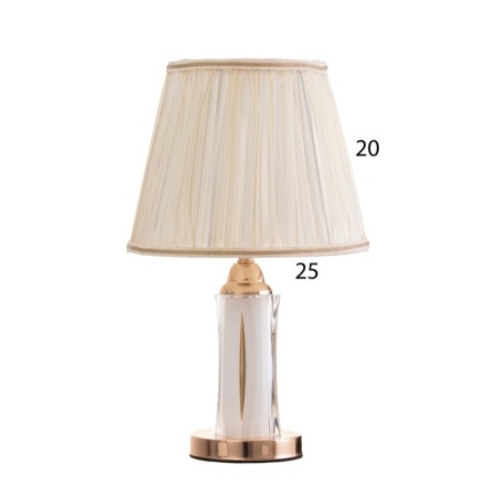 Table lamp "Yasmin" 1x40W E27 1x3W LED gold 25x25x43cm-5