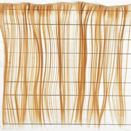 Puppet hair-trash "straight" hair length: 40 cm, width: 50 cm, No. 27V-1