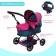 Stroller for dolls is universal, with a basket, metal
