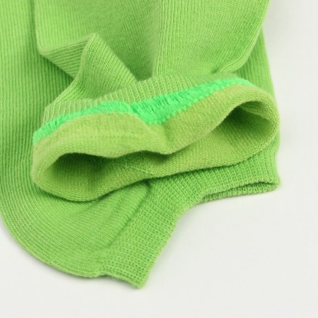 Noski short neon, green color, size 23-25 ​​(37-40)-3