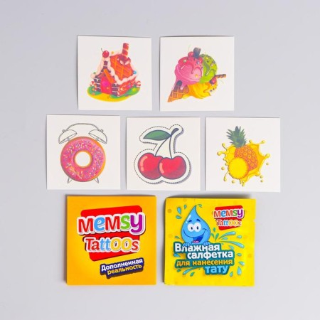 Memsy translated tattoos with augmented reality "Sweets"-2