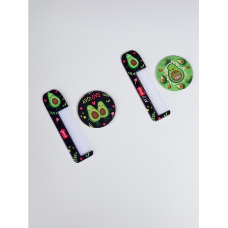 Avocado set, mirror, comb-6