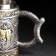 Bull stainless steel mug, 400 ml, silver color