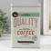 Rectangular Metal Casket "Best Coffee" 7.8x12.2x18.6 cm