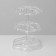 Standing for earrings "Lessons" 14.5 × 14.5 × 17 cm, 2 tiers, transparent color