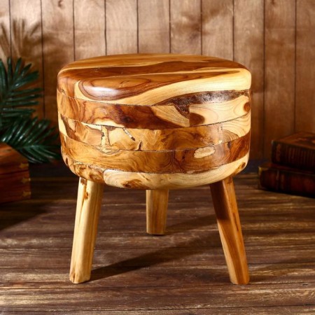 Interior table "Indonesian style" 46x40 cm, tick tree