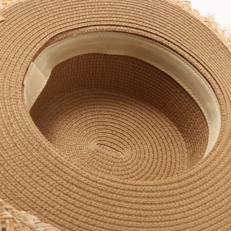 Women's hat minku, light brown color, rr 58-4