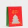 Gift package with the "Christmas tree" window 30 x 22 x 14 cm, red