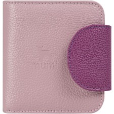 A button wallet. Card (8)/coins/bill, lilac color 10x10.5x3.5cm