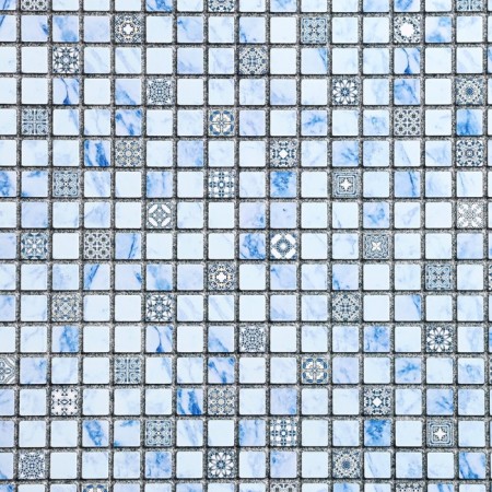 PVC mosaic panel azure 485x960-1
