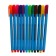 Set of ballpoint pens 12 colors, triangular body, blister