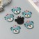 Decor for the creativity of the felt shine "Bear" 4x4 cm