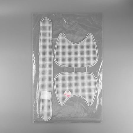 Canvas-base for embroidery of a bag, plastic, 52 × 29 cm, white color-6